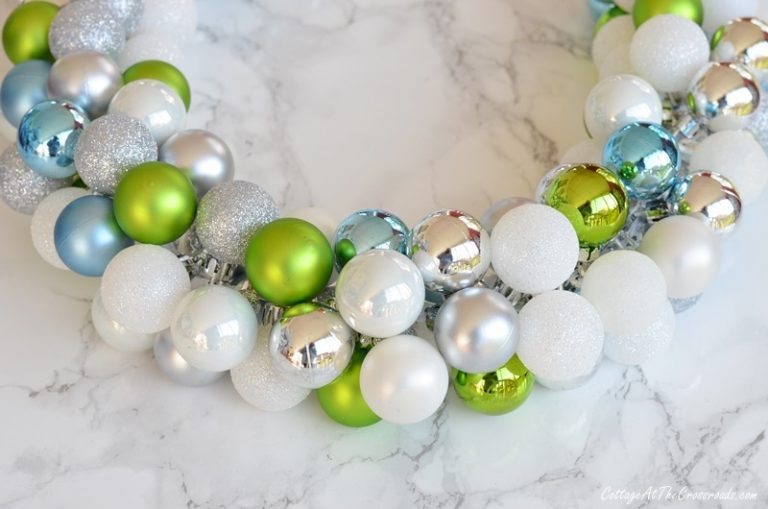 DIY Christmas Ornament Garland Cottage at the Crossroads