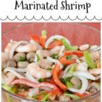 Delicious marinated shrimp graphic