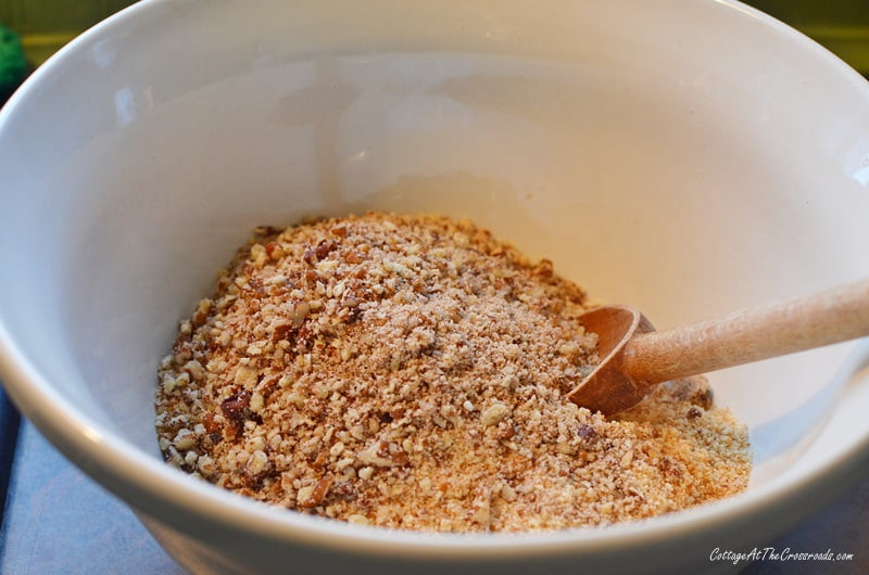 Vanilla wafers and pecans for rum balls