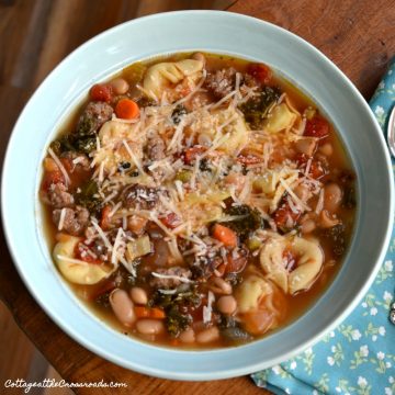 Italian sausage and cheese tortellini soup 1
