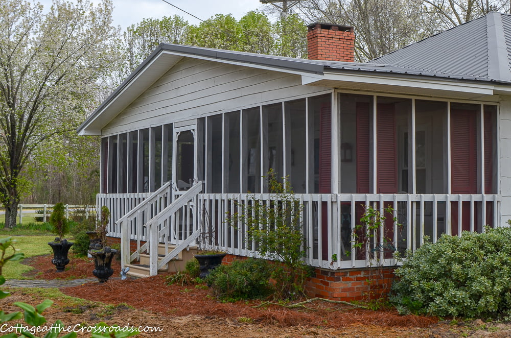 New metal roof on an old southern cottage