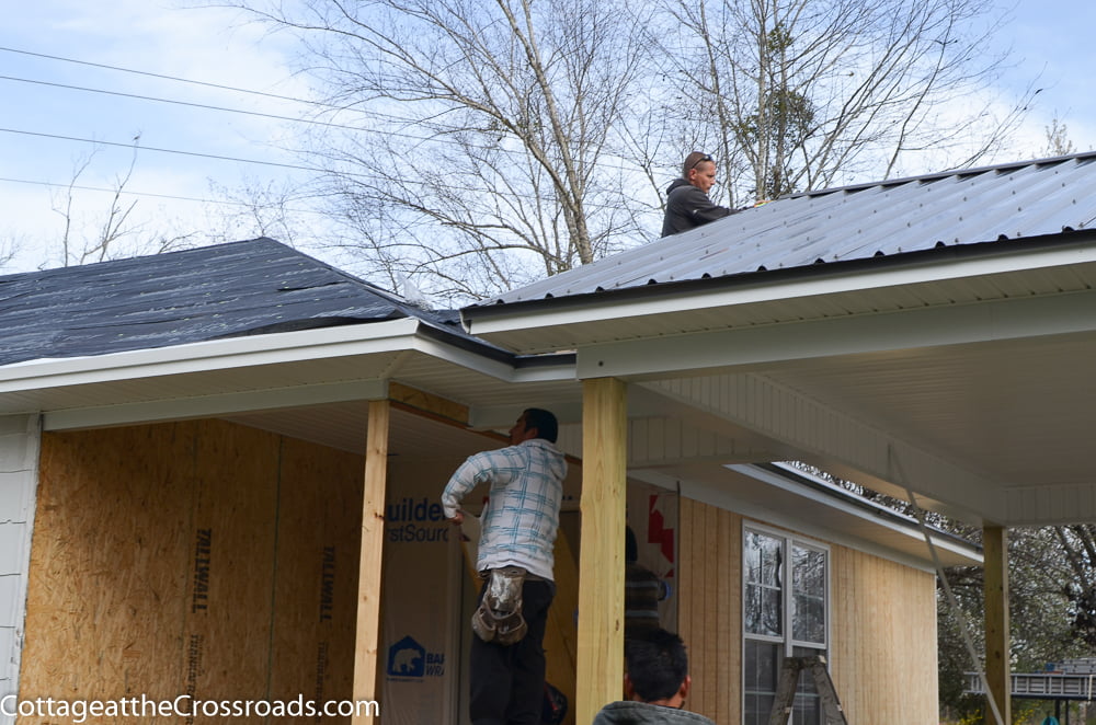 New metal roof