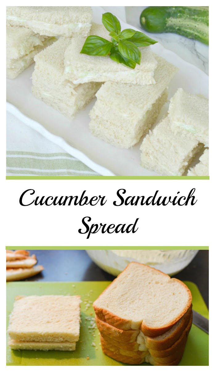 Cucumber sandwich spread graphic