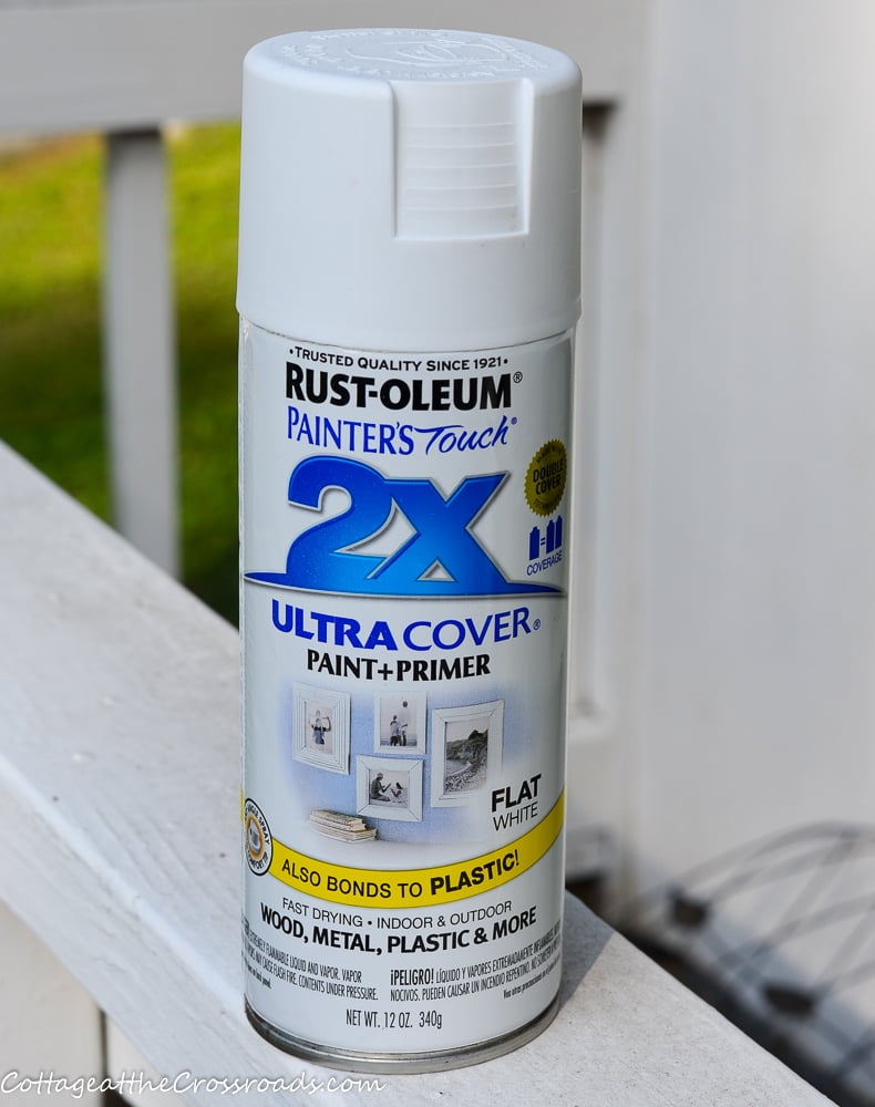 Rustoleum flat white spray paint