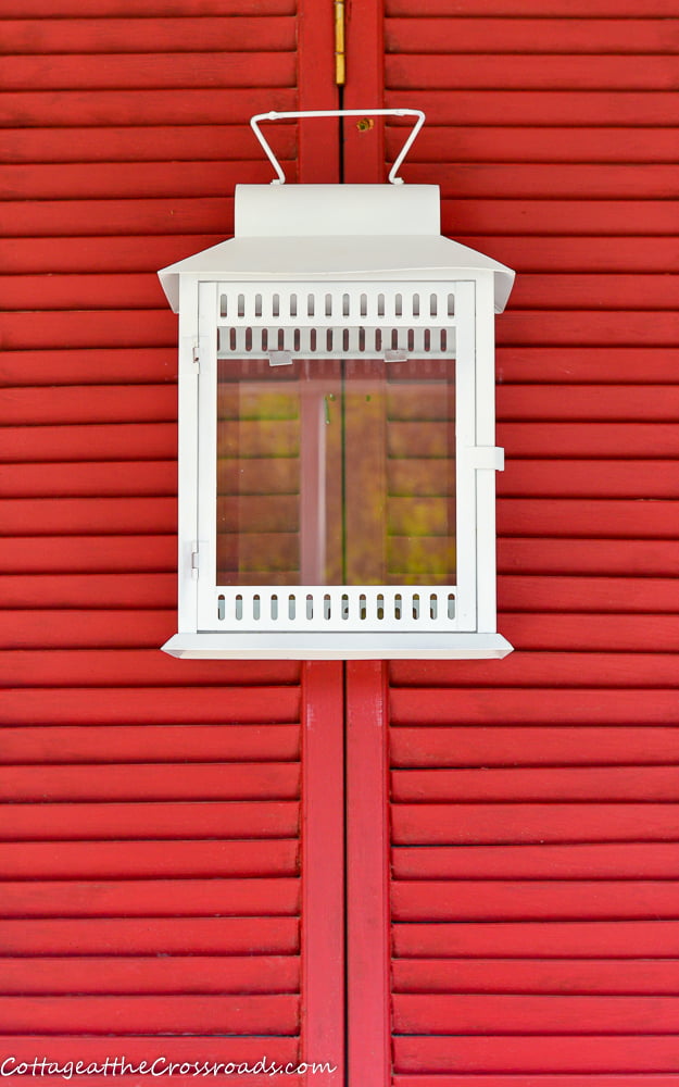 Metal lantern makeover