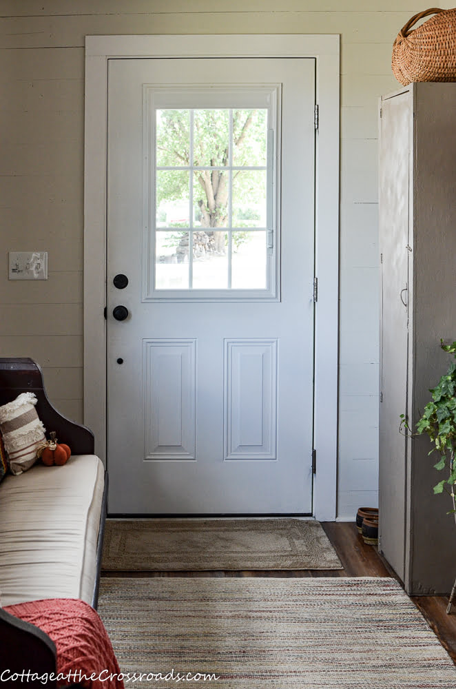 Back door to mudroom