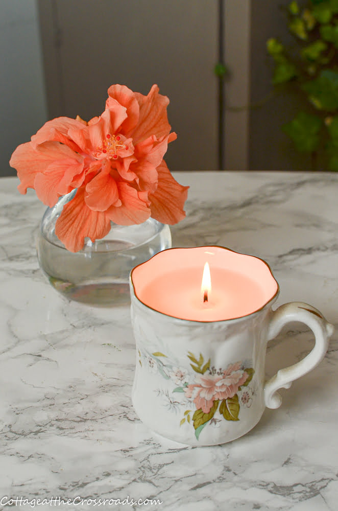 Thrifty Homemade Candles - Cottage at the Crossroads