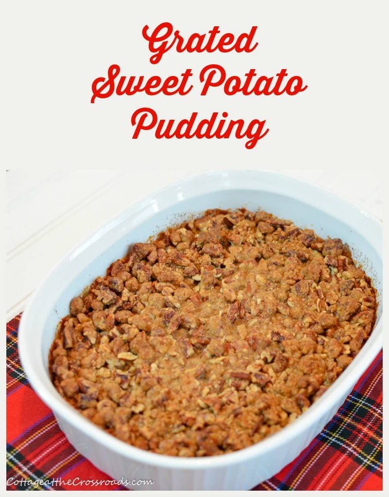 Grated sweet potato pudding graphic