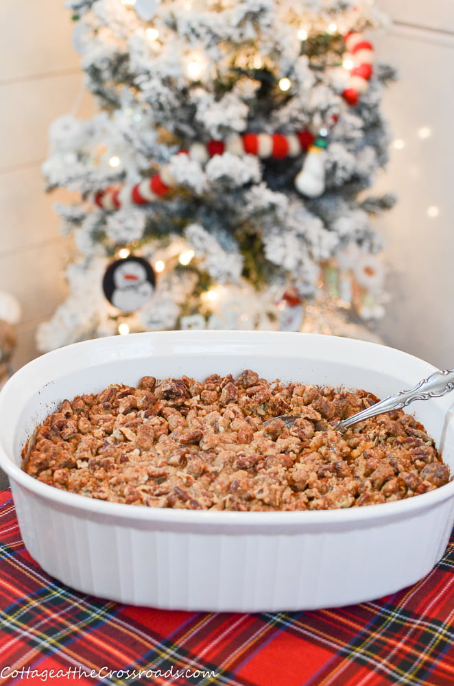 Southern grated sweet potato pudding