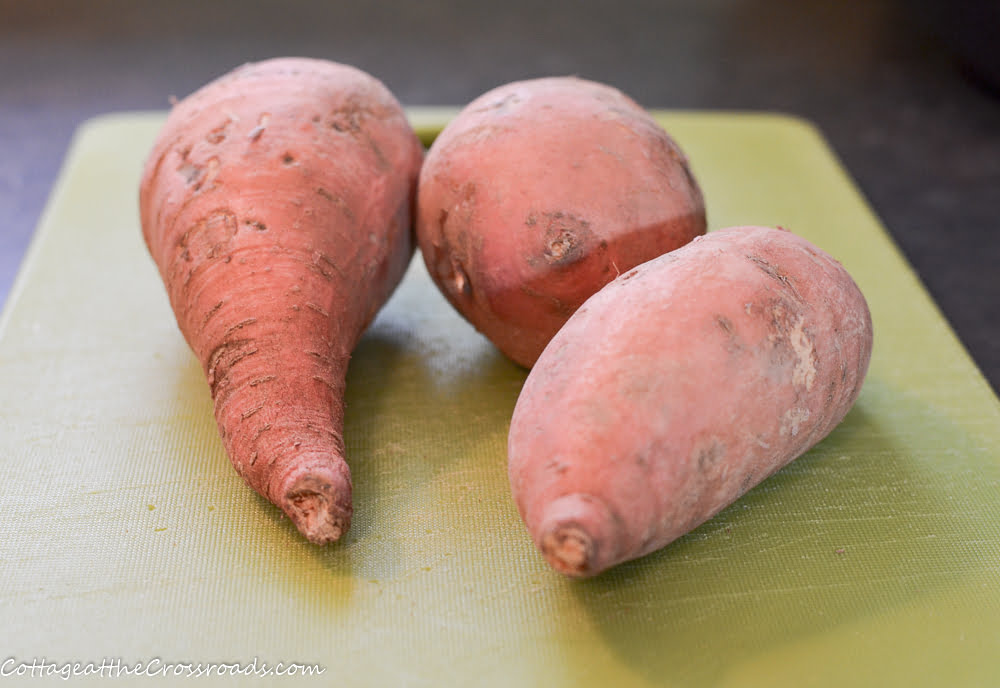 Raw sweet potatoes