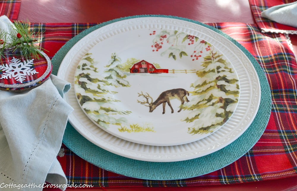 Christmas place setting