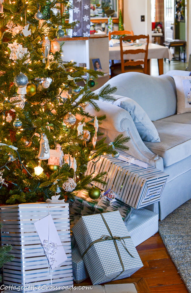 Light blue loveseat