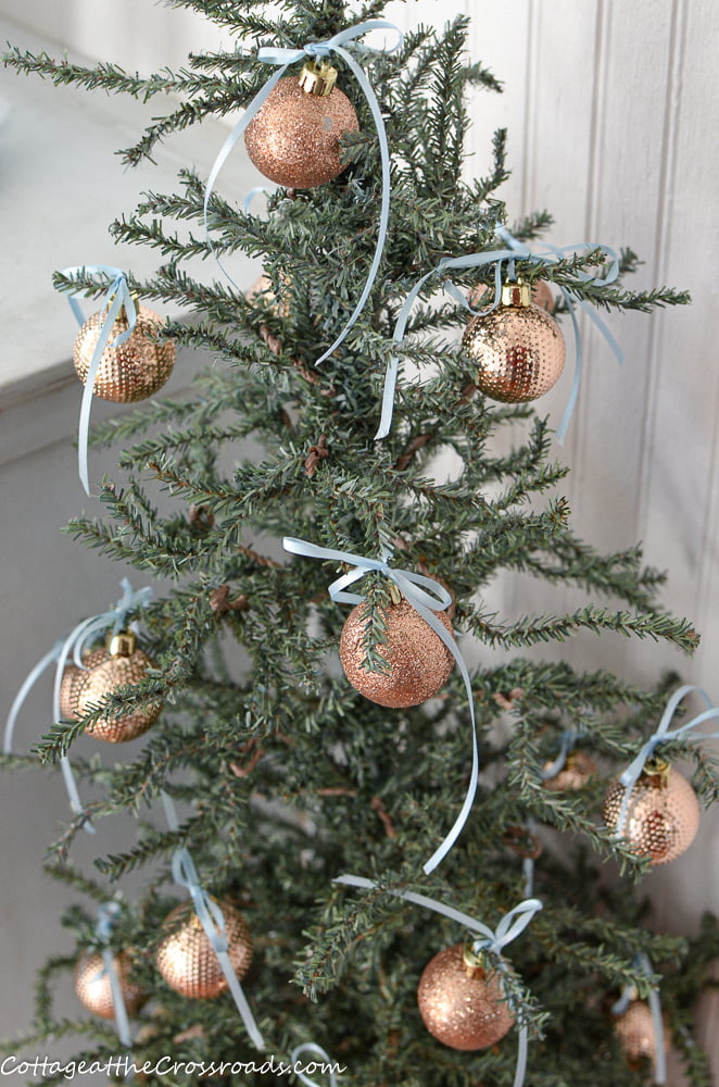Copper christmas ornaments