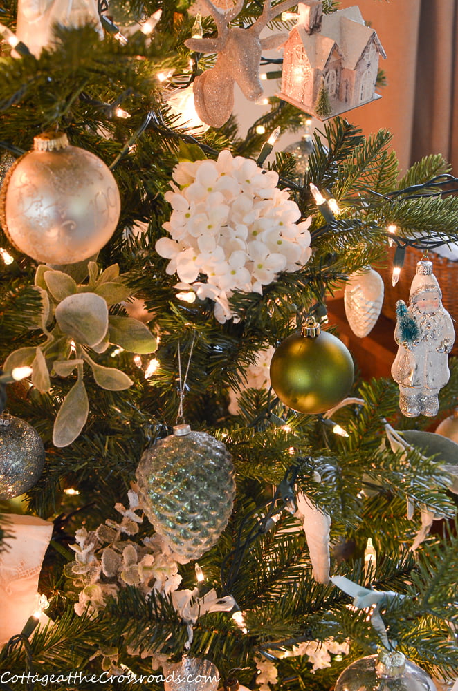 Christmas decorations on tree