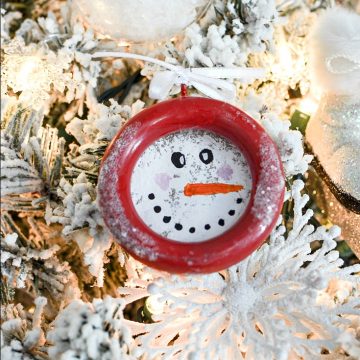 Diy snowman ornament