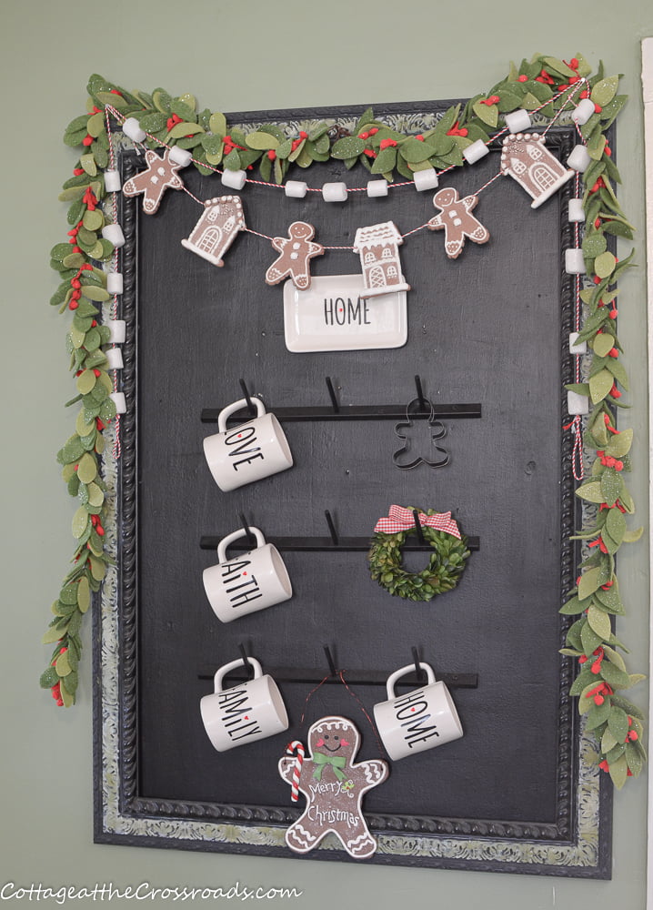 Gingerbread christmas chalkboard