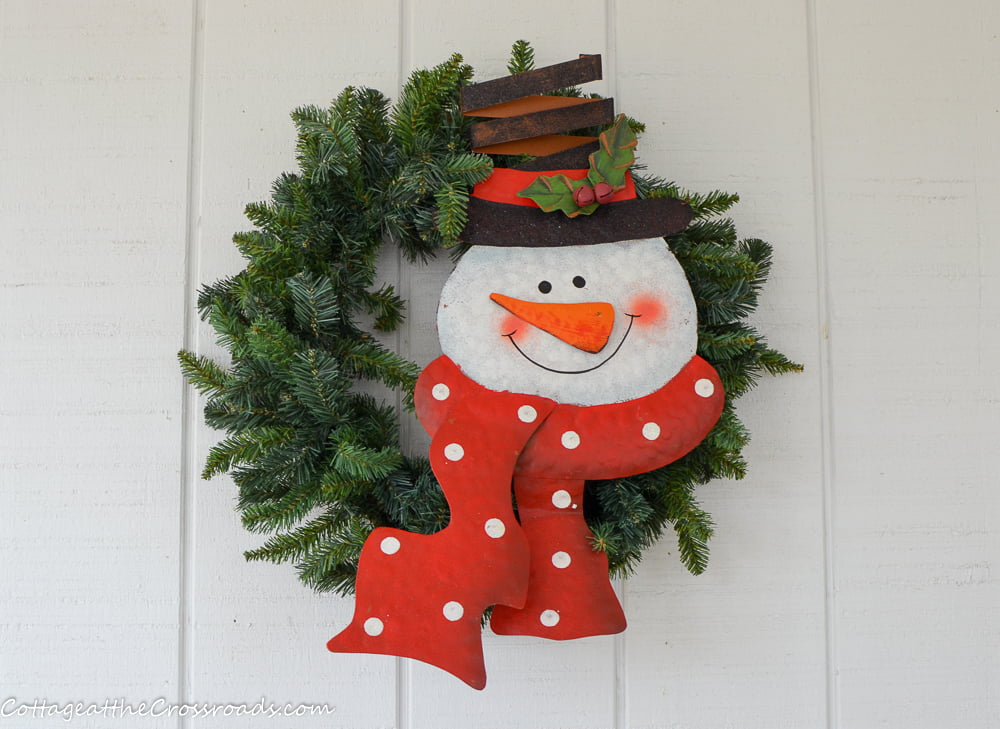 Snowman wreath