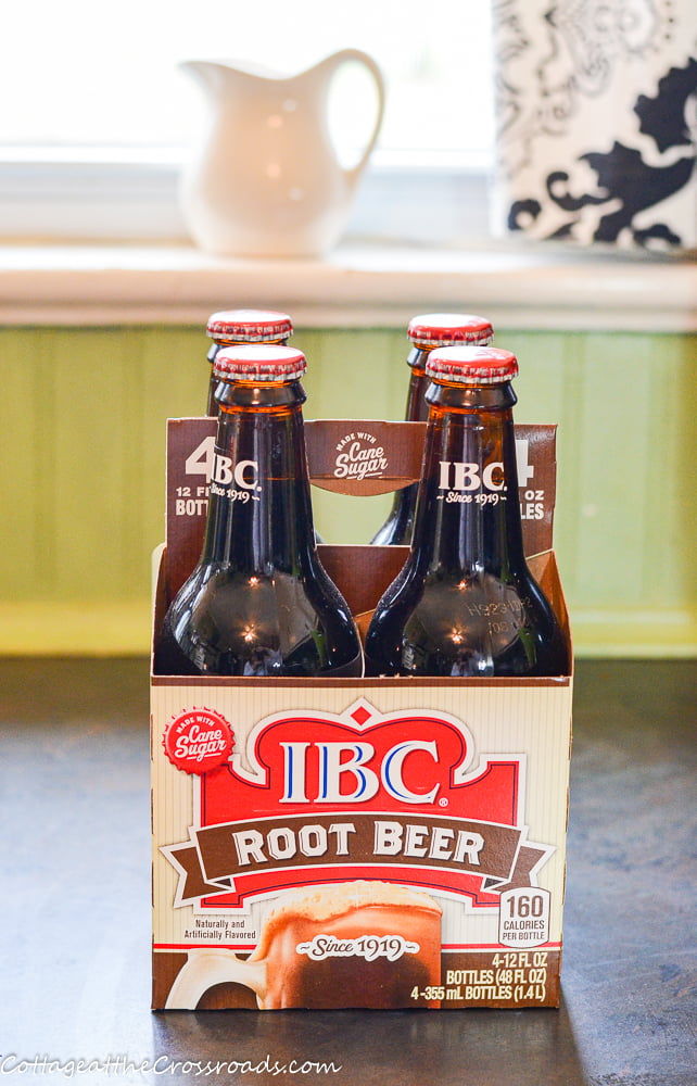 Carton of ibc root beer