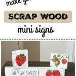 Make your own small scrap wood mini signs