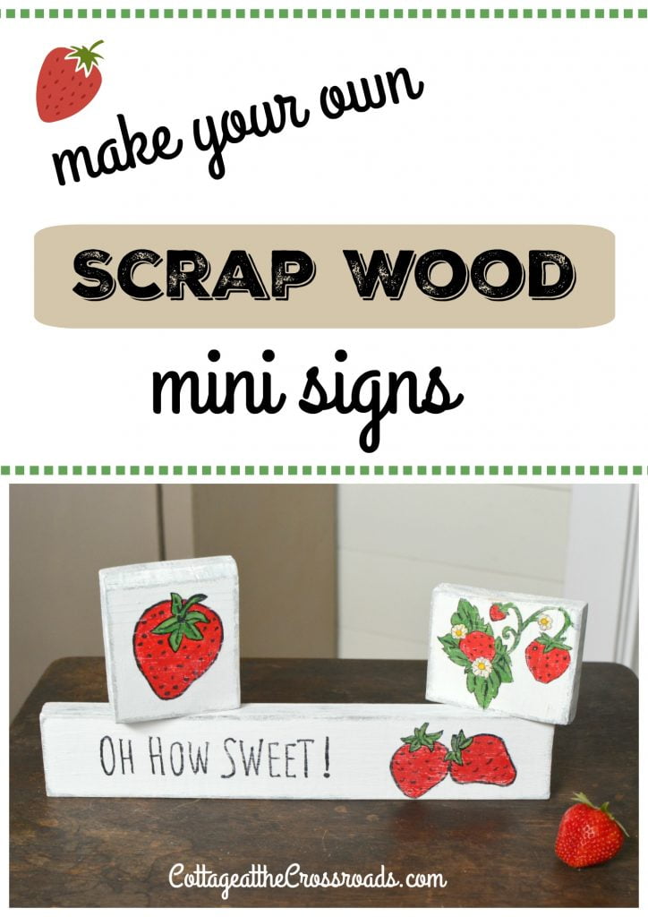 Make your own small scrap wood mini signs