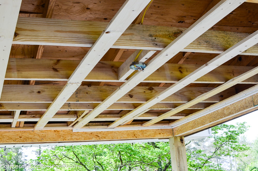 Porch ceiling redo