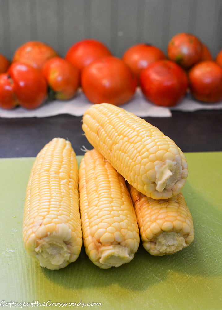 Zucchini Corn Relish 5 Ears of corn