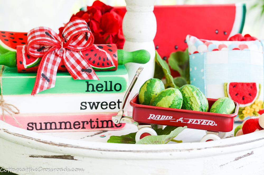 Watermelon tiered tray