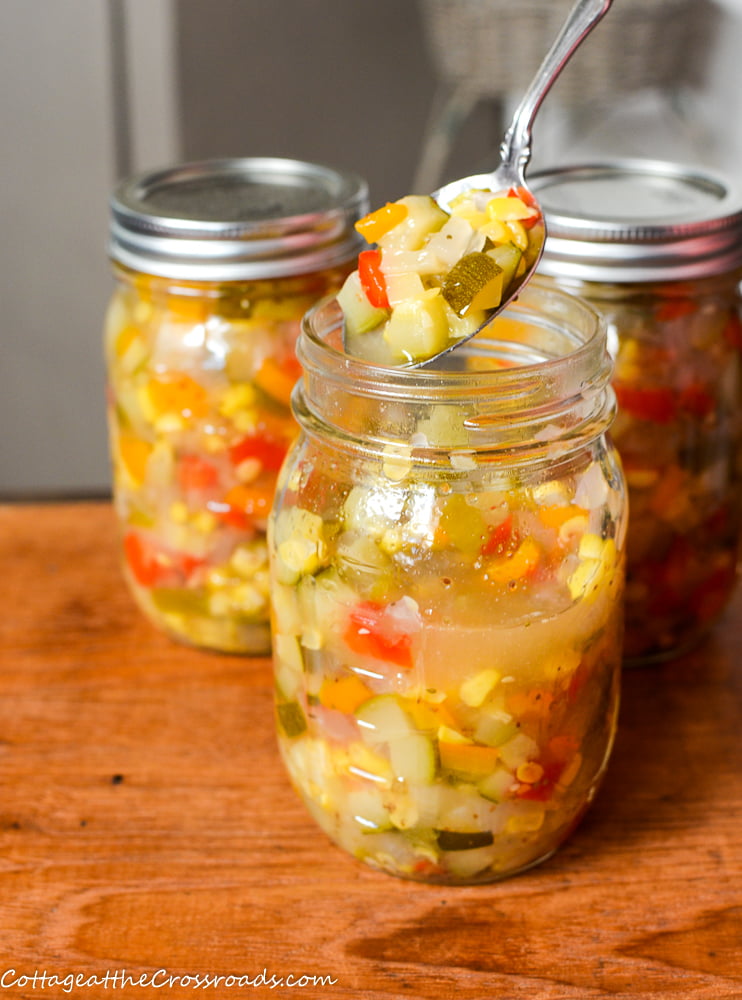 Zucchini Corn Relish 8 Jars of zucchini corn relish