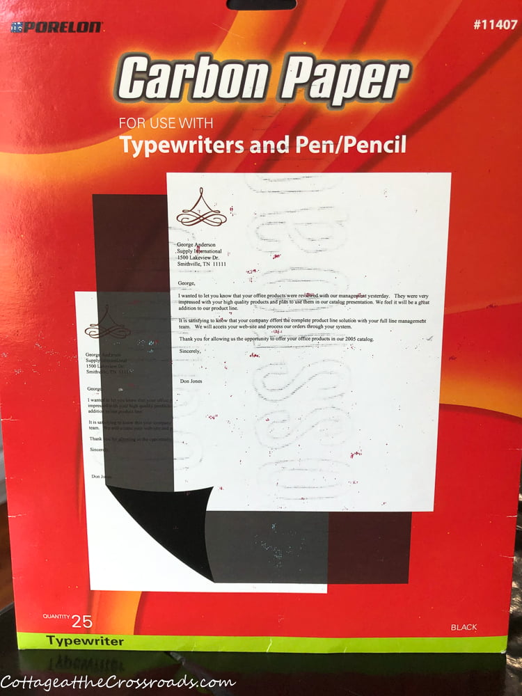 Package of carbon paper