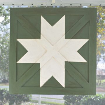 Barn star quilt square