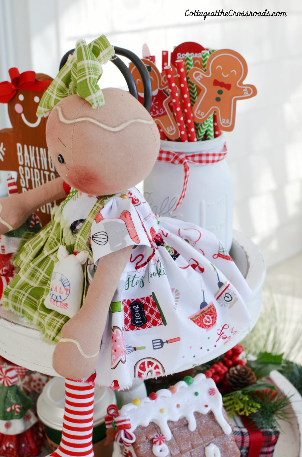 Gingerbread doll dress