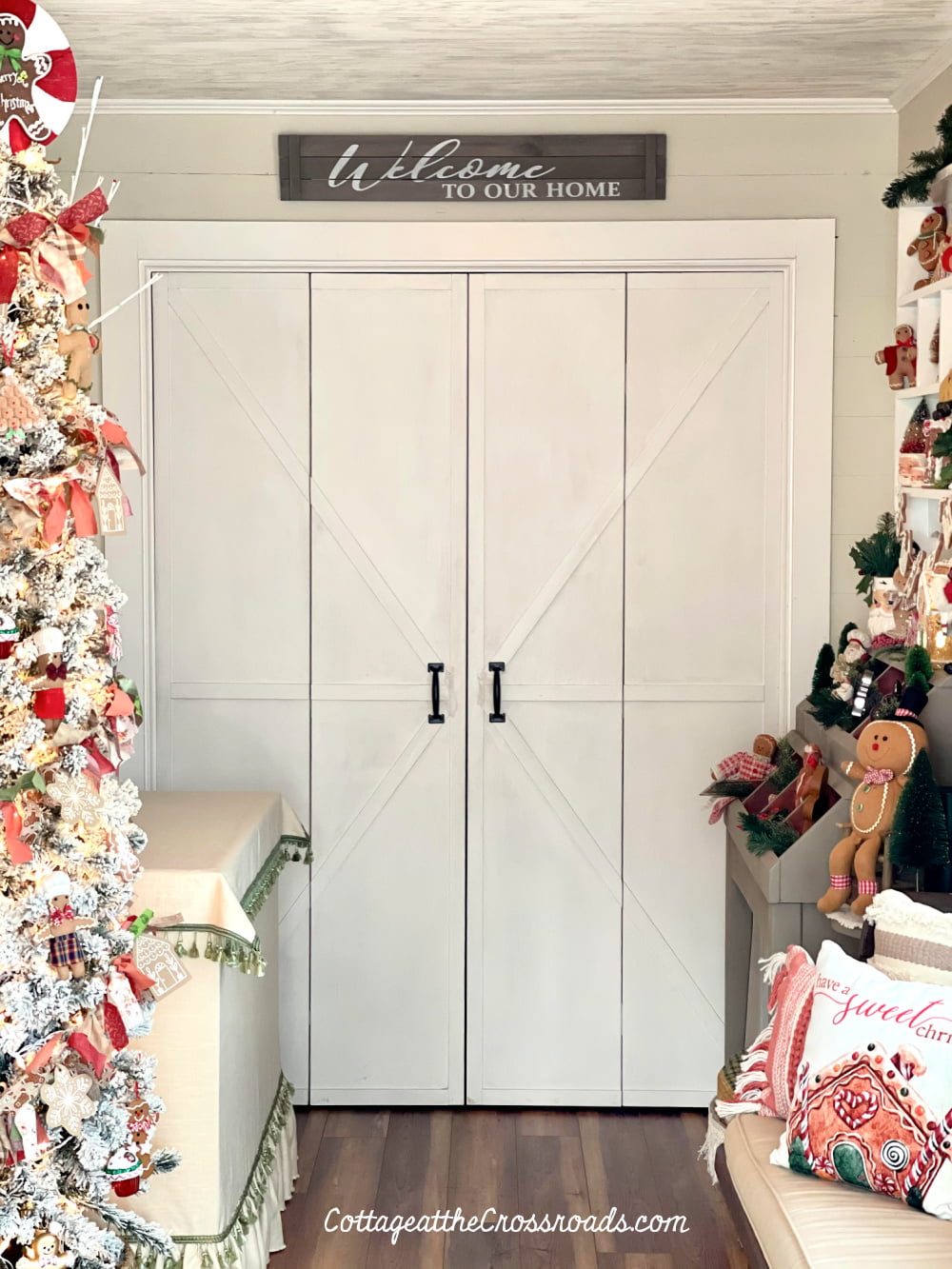 Farmhouse doors to laundry