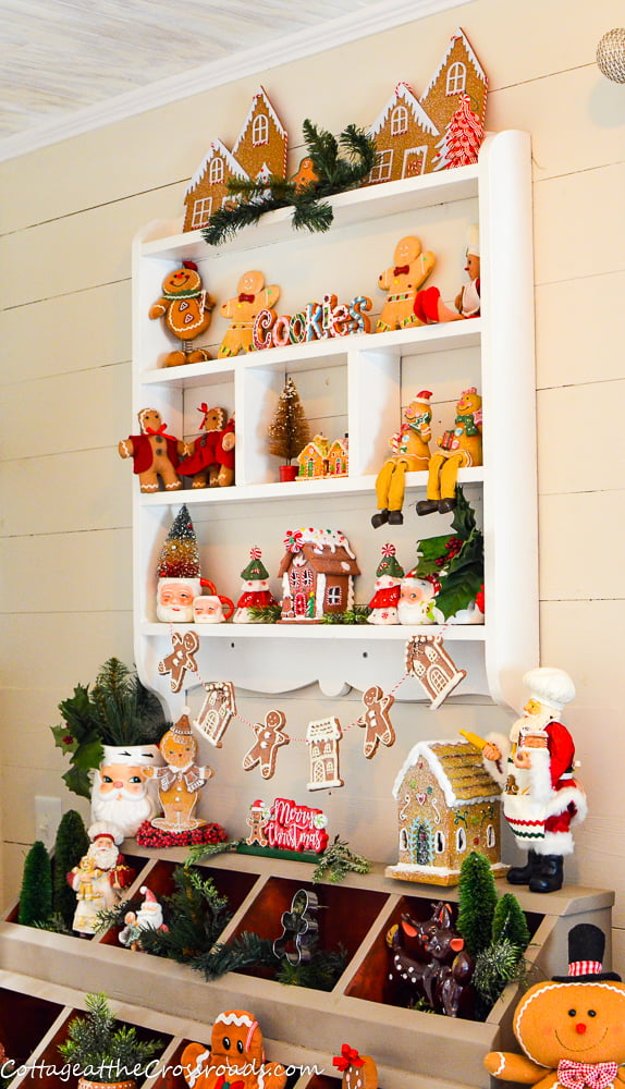 Wall cupboard above cubbies