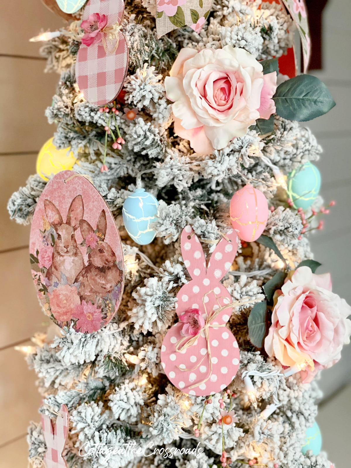 Decorations on an easter tree