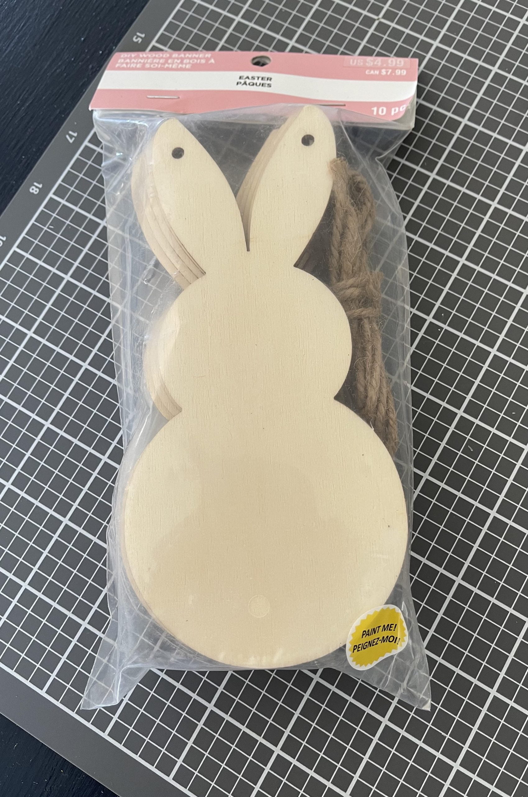 Wooden bunny cutouts