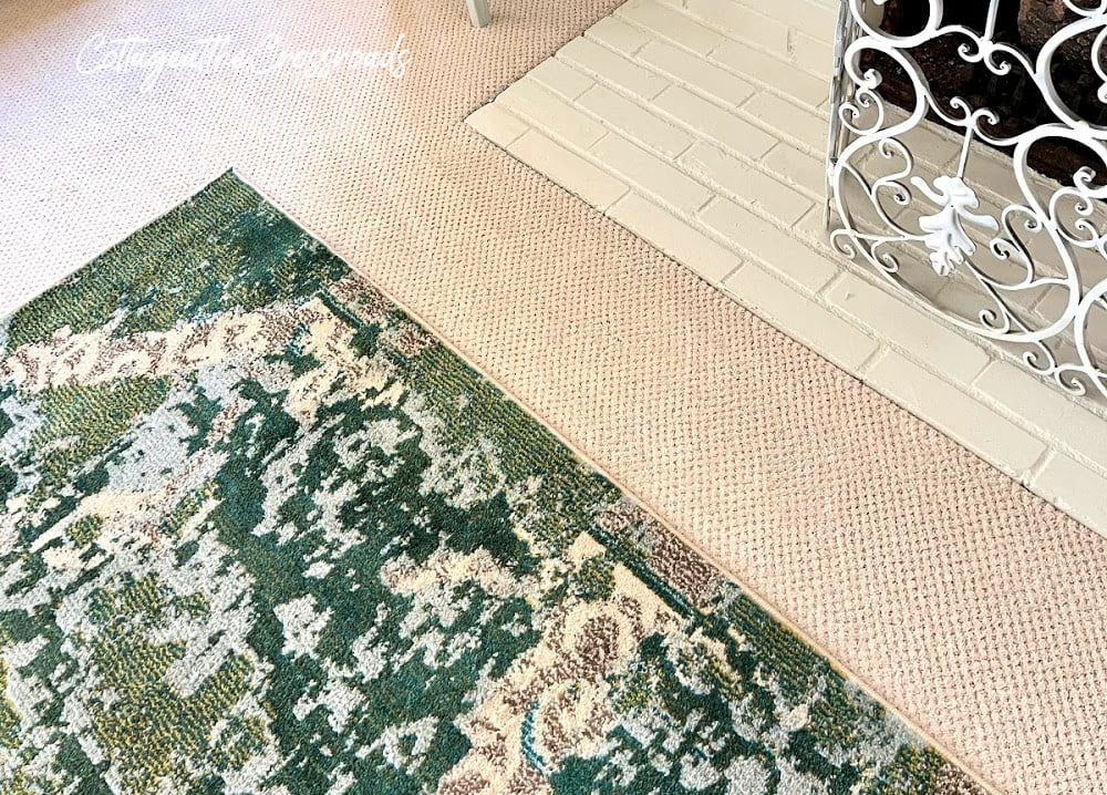 Petproof carpet and blue-green area rug