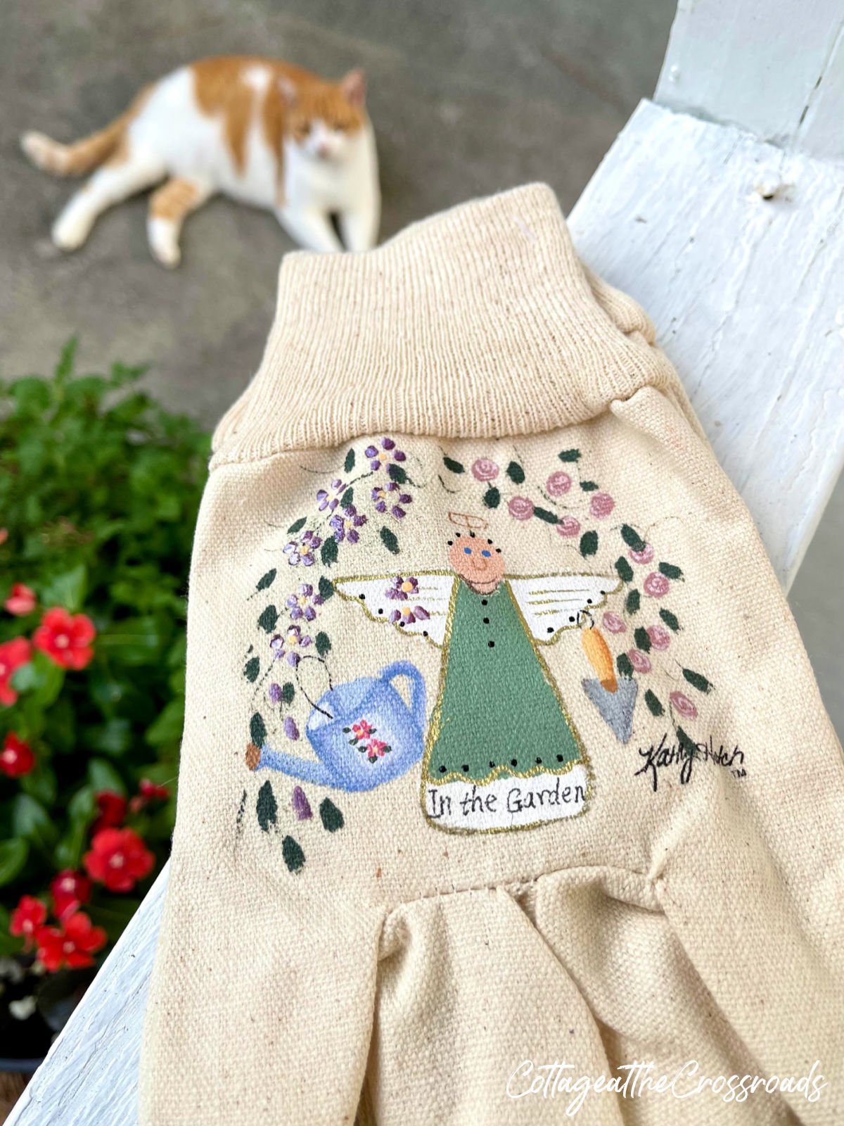 Garden angel gardening gloves