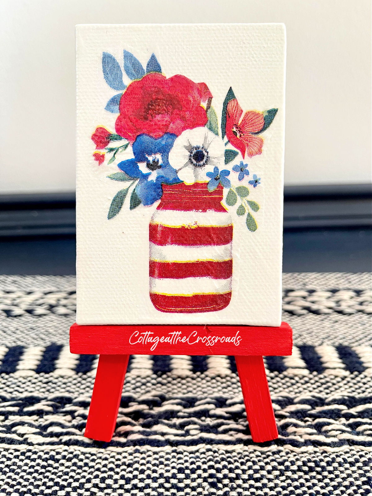 Patriotic mini easel place card