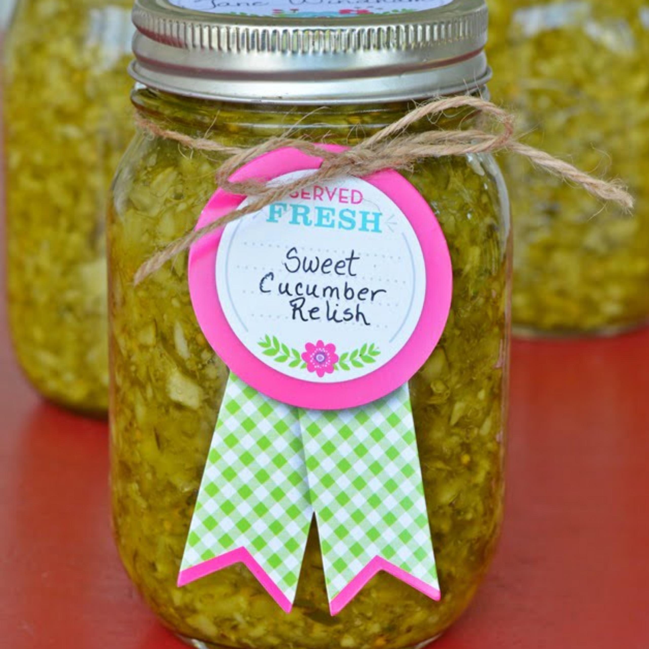 Sweet cucumber relish