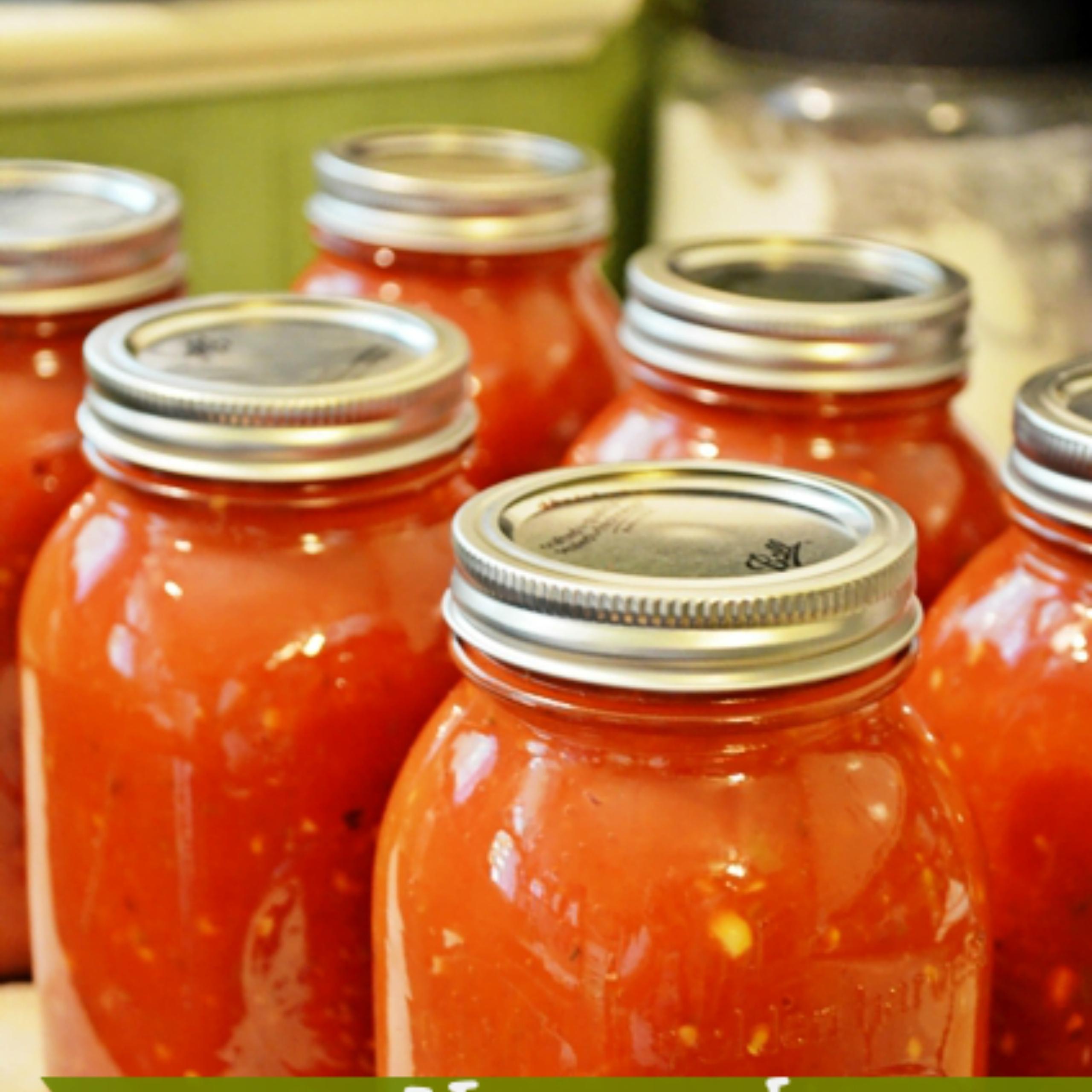 Homemade canned spaghetti sauce