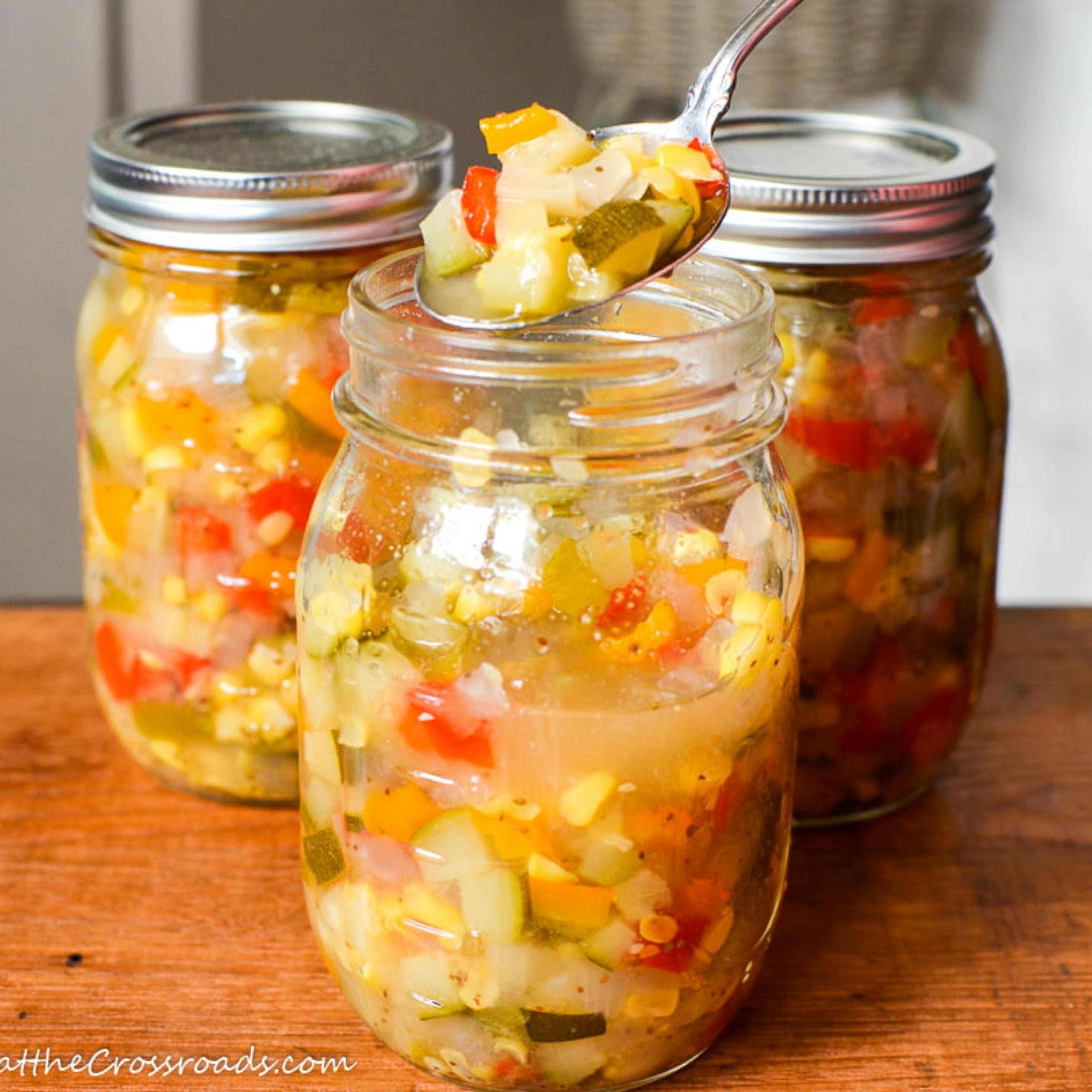 Zucchini corn relish