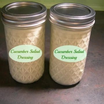 Cucumber salad dressing - featured