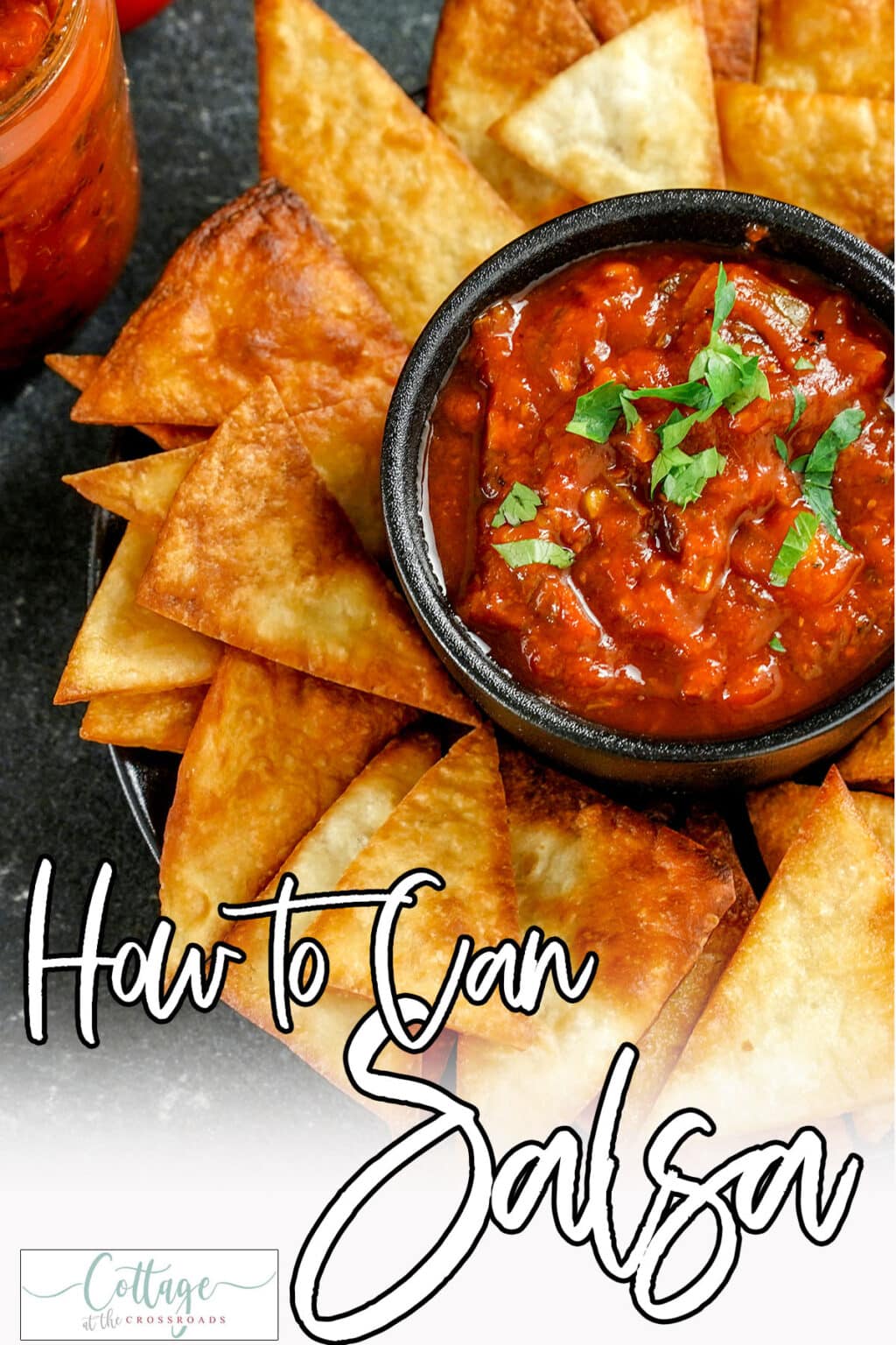 Spice Things Up With This Delicious Homemade Canned Salsa Cottage At   How To Can Salsa Pin 2 W  Text Copy 1024x1536 