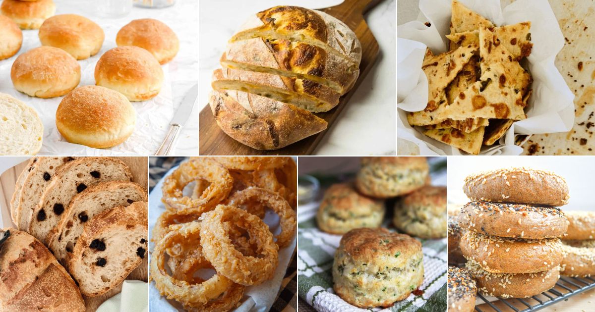 31 recipes using sourdough starter for bread & more facebook image.