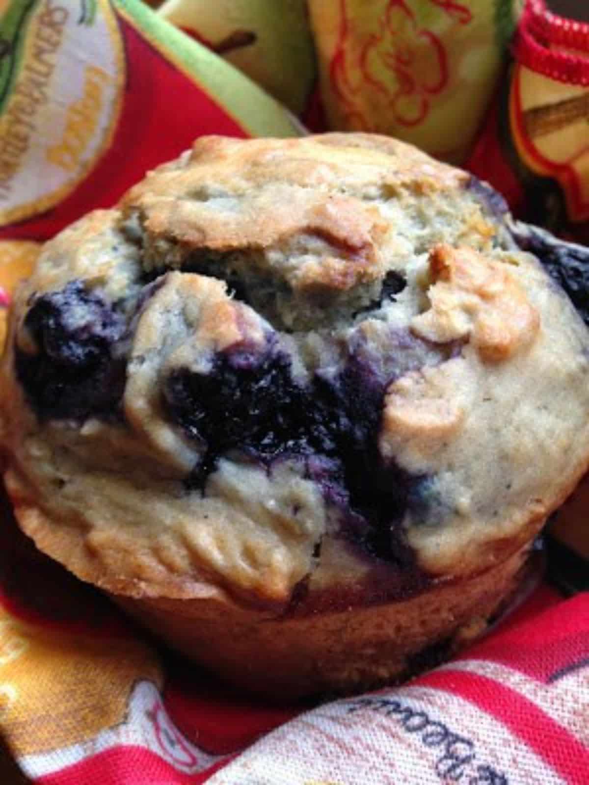 Sourdough blueberry muffin