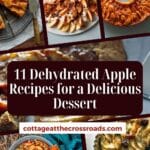 11 dehydrated apple recipes for a delicious dessert pinterest image.