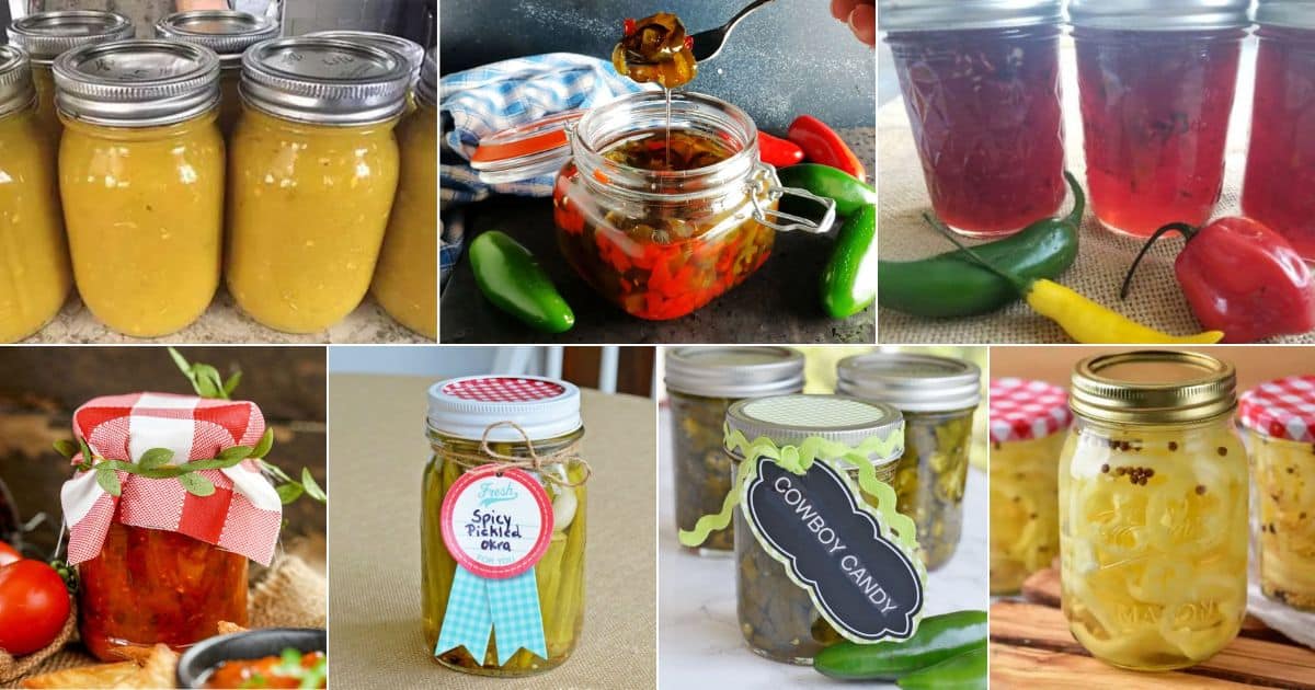 11 hot pepper canning recipes to spice up your pantry facebook image.