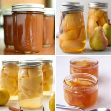 Four delicious canned pear recipes.