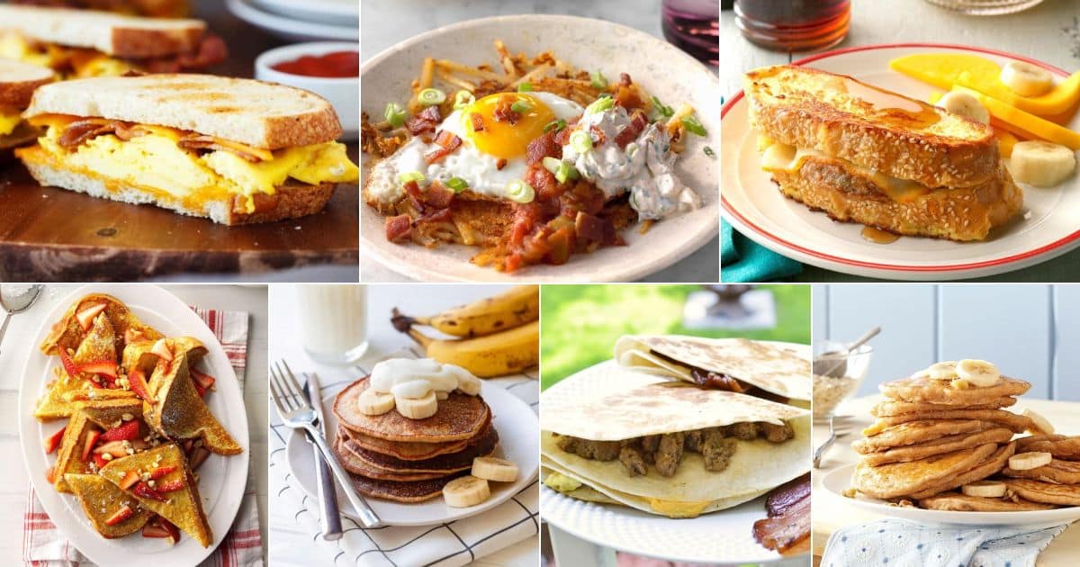 17 griddle breakfast ideas for a delicious morning facebook image.