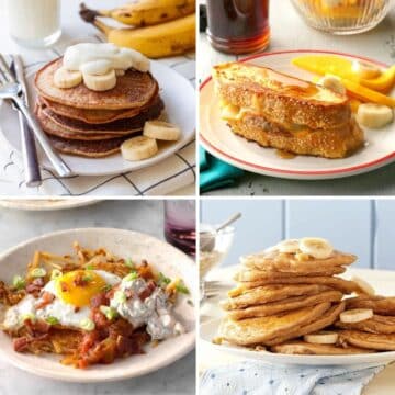 Four delicious griddle breakfasts.